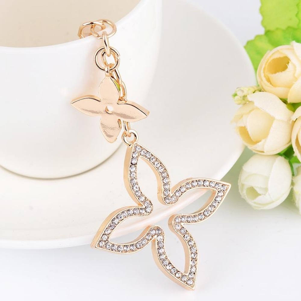 Clover Reversible Bag Charm / Keychain
